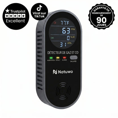 Natuwo Sentry · Détecteur 4-en-1 à brancher