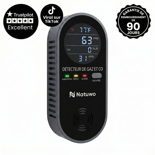 Natuwo Sentry · Détecteur 4-en-1 à brancher